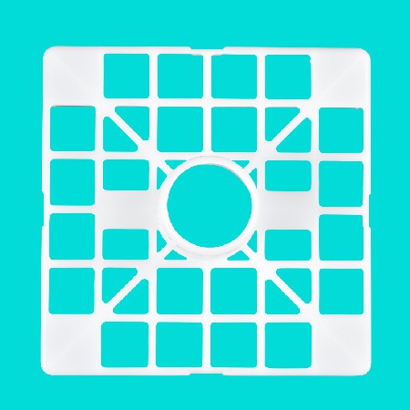 厂家货源塑料保护支架方形支撑堵头卷芯支架塑料管塞管堵侧板