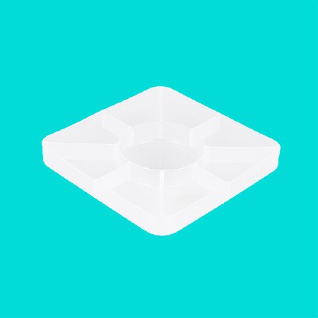厂家批发聚丙烯堵头挡板抗压力强薄膜包装管芯白色塑料堵头